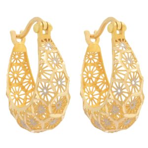 گوشواره طلا 18 عیار زنانه طلای مستجابی مدل فیوژن کد 1670905
