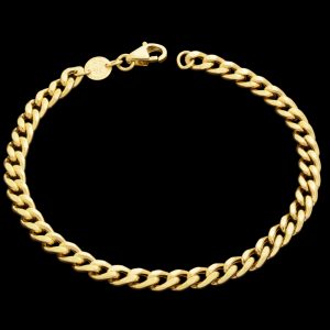 دستبند طلا 18 عیار زنانه طلای مستجابی مدل گلستانه کد M18